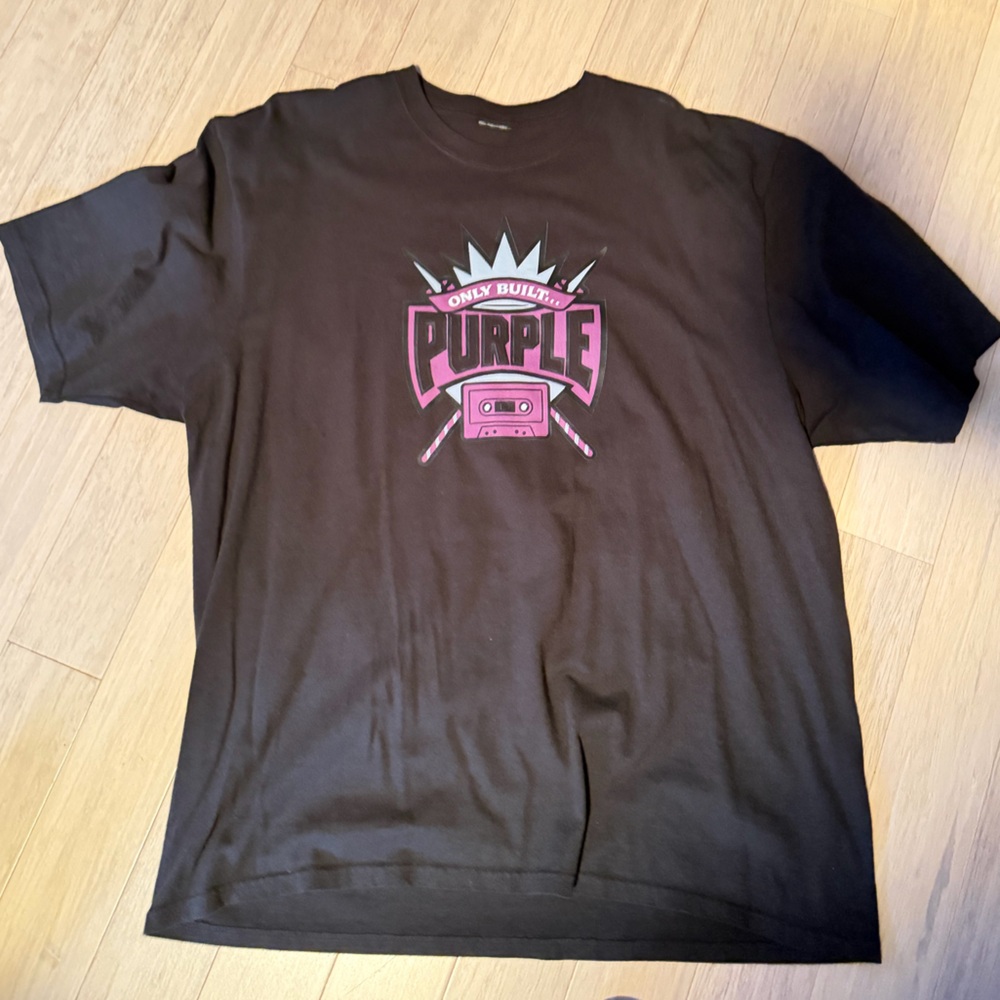 Only Built for Cuban Linx Supreme Black Tee with Purple Graphic